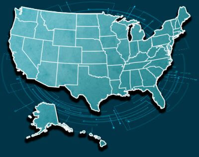 Mapa EUA