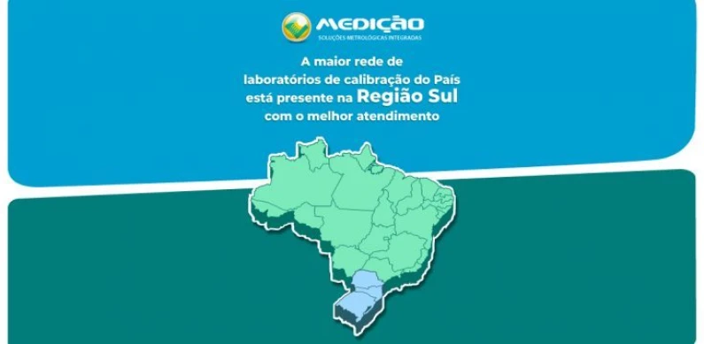 A Medição está presente na Região Sul