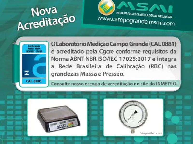 Nova Acreditação da Medição Campo Grande