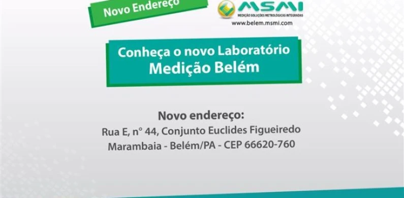 Novo Laboratório Medição Belém