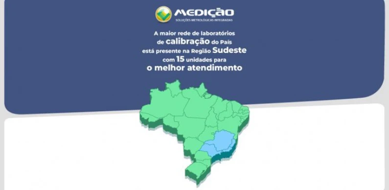 A Medição está presente na Região Sudeste!
